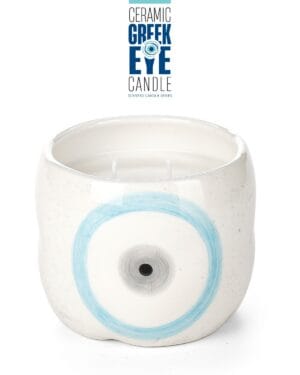 Greek mati candles - γαλάζιο