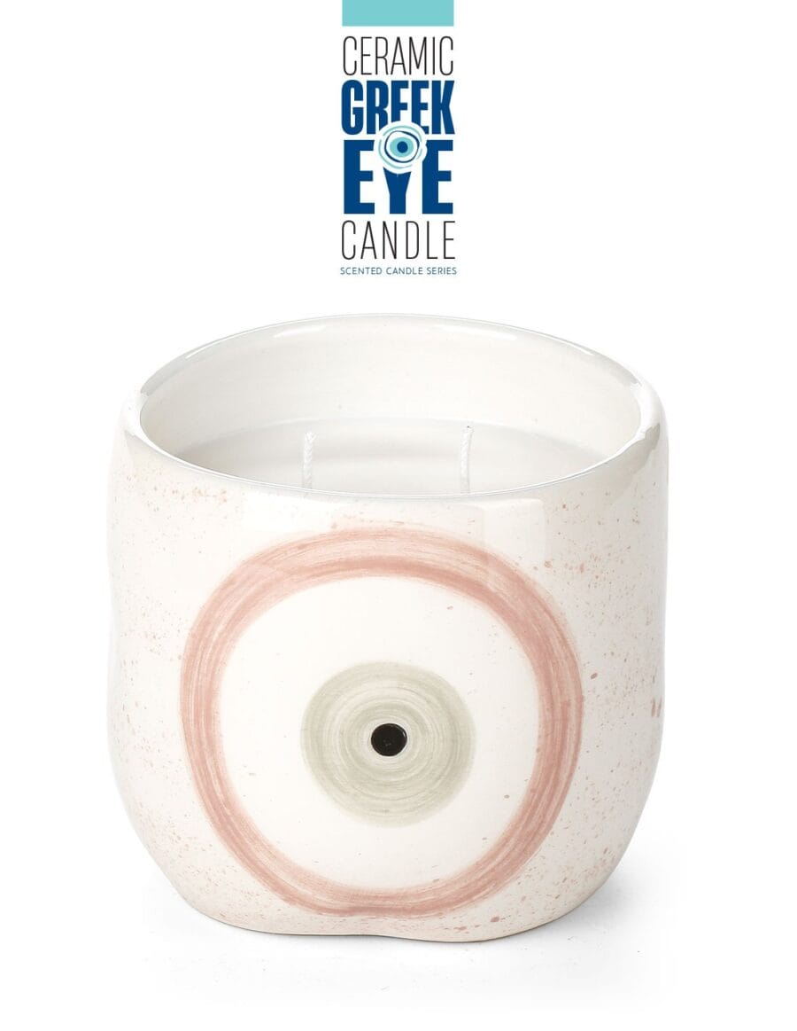 Greek mati candles - ροζ