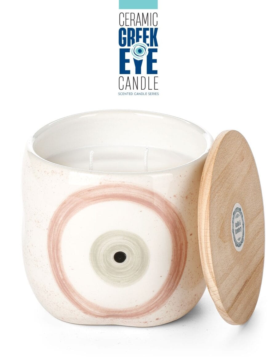 Greek mati candles - ροζ - Image 2